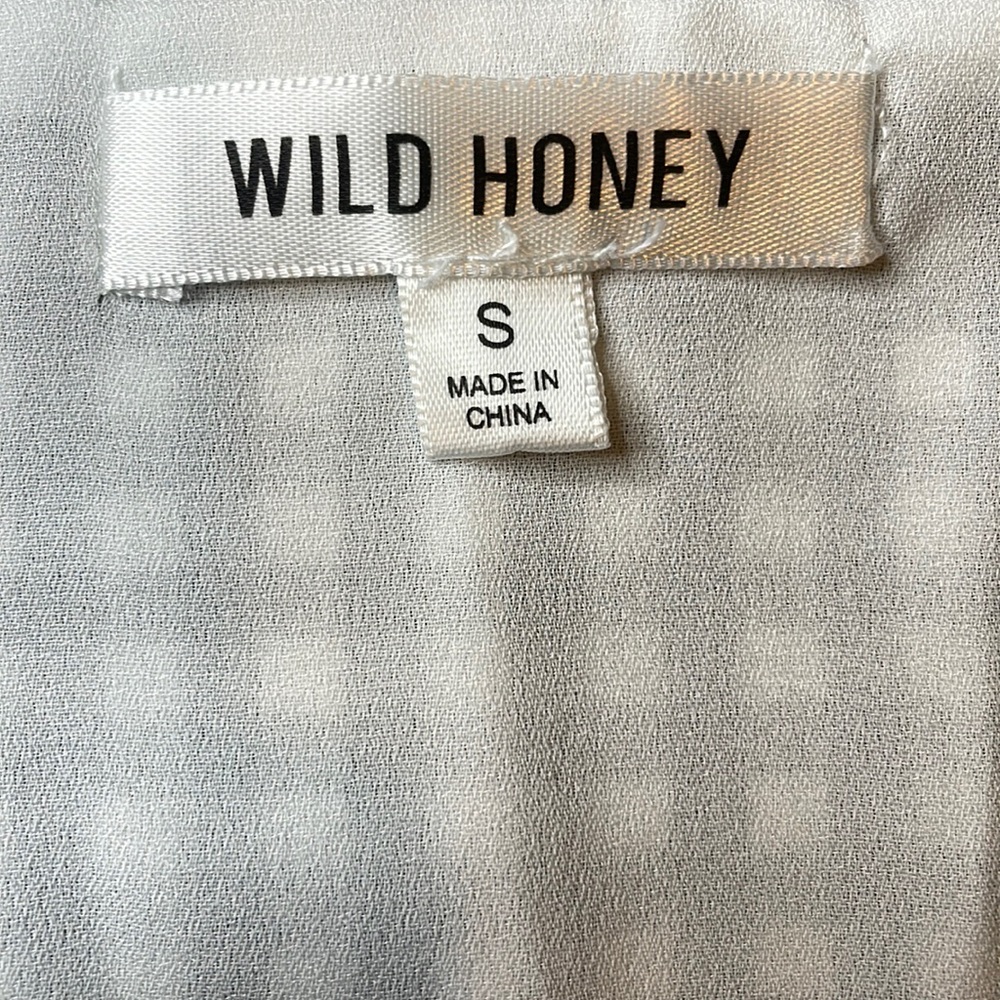 wild honey plaid wrap around mini skirt